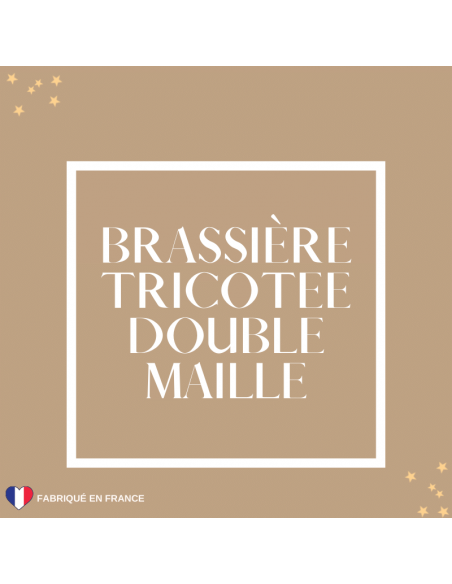 catégorie Brassière tricotée blanche double maille fabriquée en France